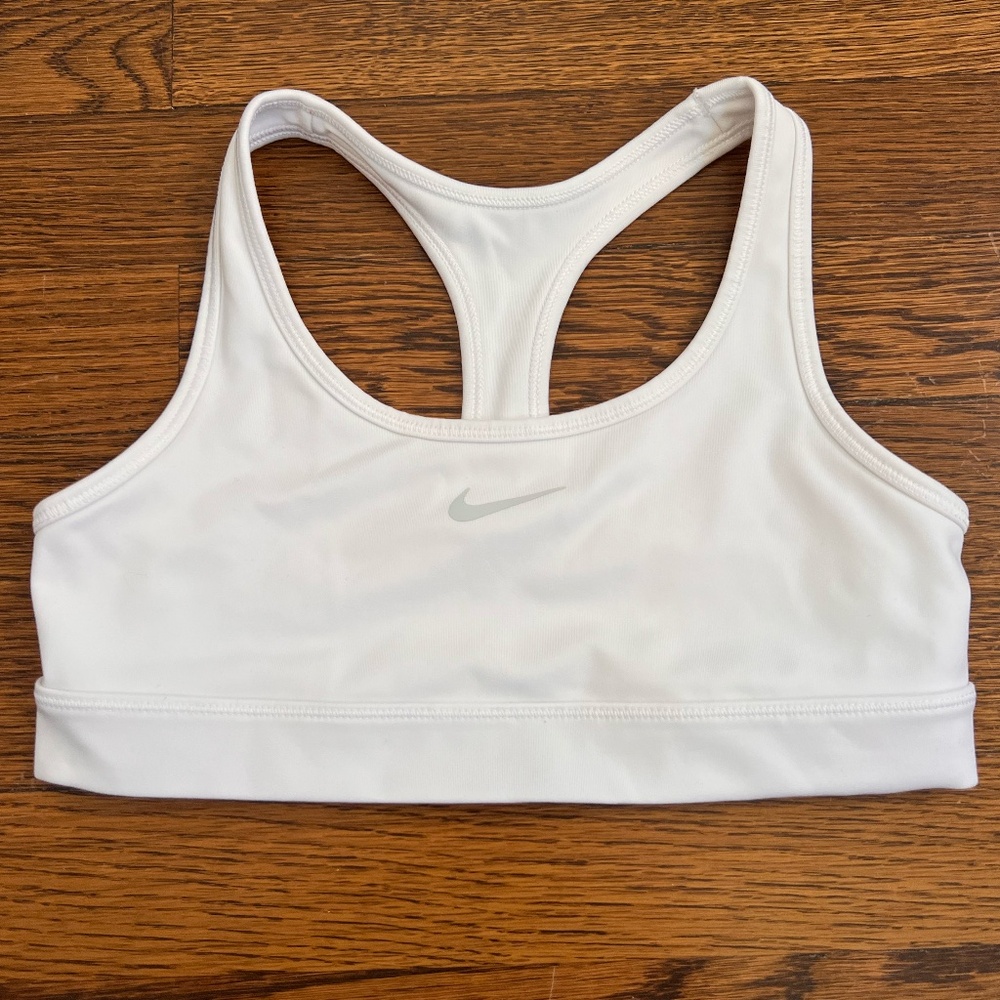 Nike White Sports bra